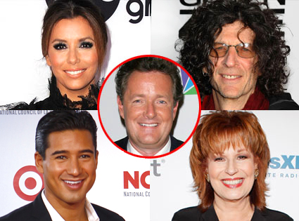Joy Behar, Mario Lopez, Eva Longoria, and Howard Stern, Piers Morgan Joy Behar, Mario Lopez, Eva Longoria, and Howard Stern, Piers Morgan
